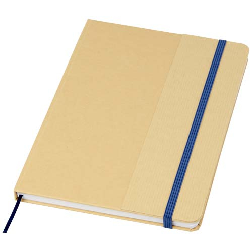 Carnet A5 en carton recyclé personnalisable Nelida Bleu ocean
